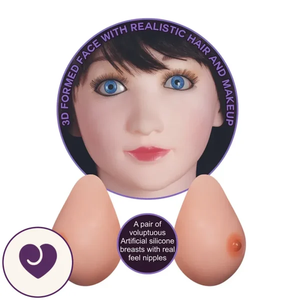 152 cm Inflatable Full-Body Love Doll with Silicone Details