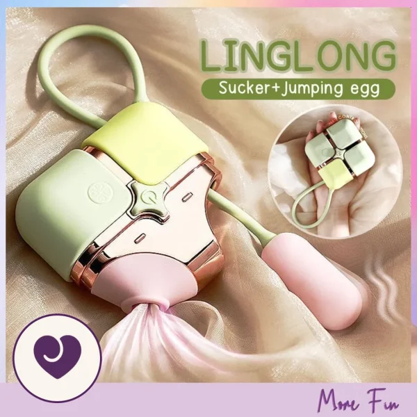 2-in-1 Clitoral Suction and Vibrating Egg Toy