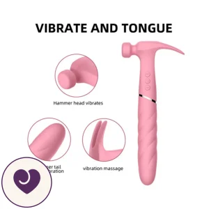 3-in-1 Hammer, Tongue and Spiral Vibrator