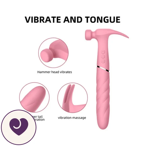 3-in-1 Hammer, Tongue and Spiral Vibrator