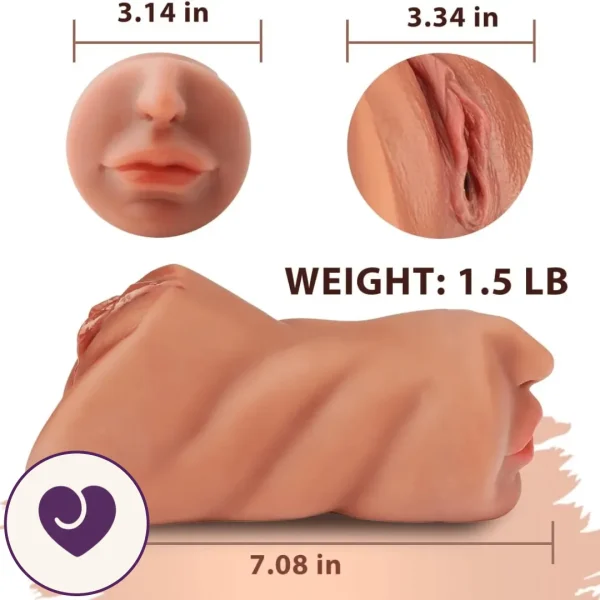 3-in-1 Silicone Masturbator Sleeve with Textured Channels