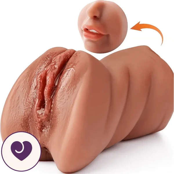 3-in-1 Silicone Masturbator Sleeve with Textured Channels