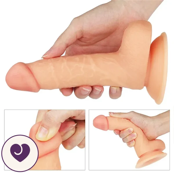 7-Inch Ultra-Soft Realistic Dildo with Suction Base