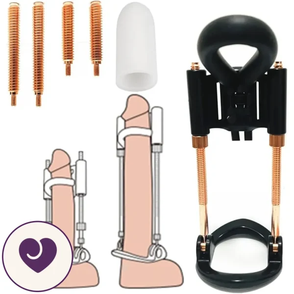 Adjustable Progrowth Penis Extender with 180° Angle Control