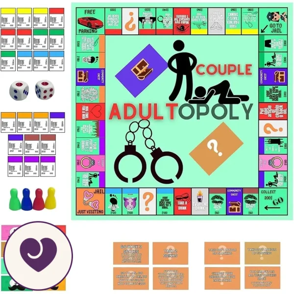 Adultopoly Adult Party Board Game