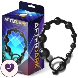 After Dark 30 cm Black Silicone Anal Beads