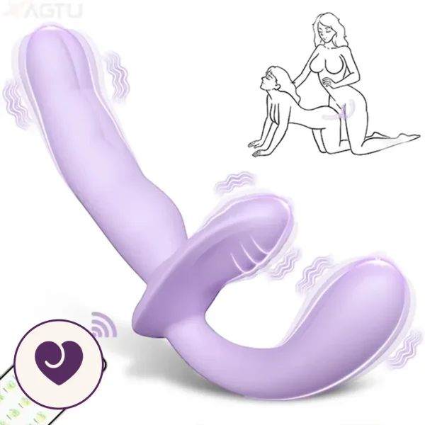 App-Controlled Hands-Free Strap-On Vibrator