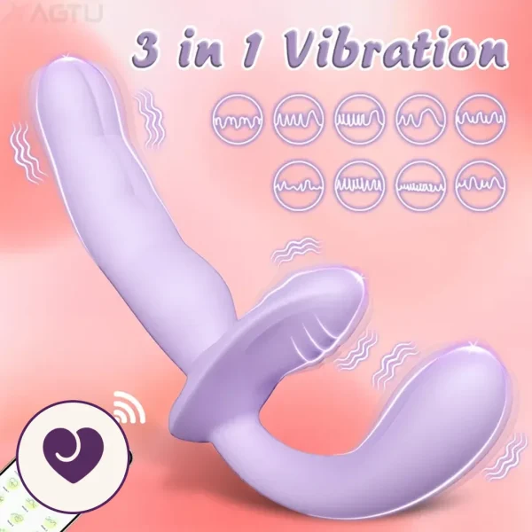 App-Controlled Hands-Free Strap-On Vibrator