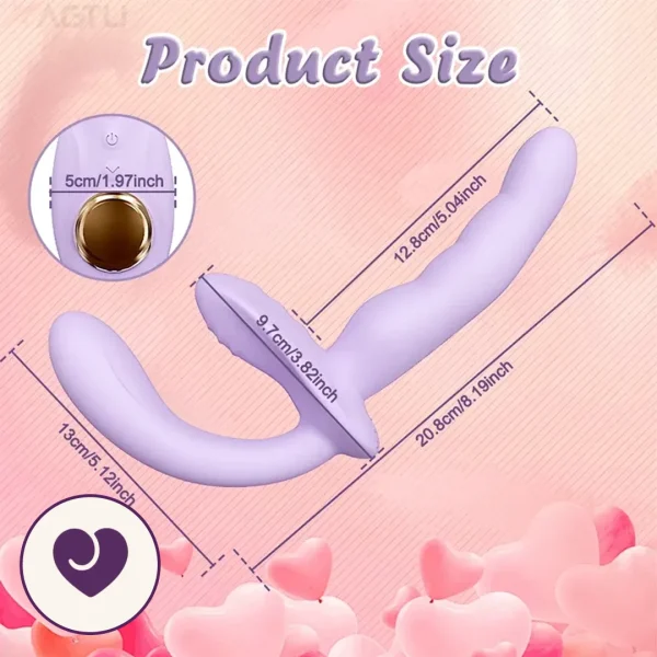 App-Controlled Hands-Free Strap-On Vibrator