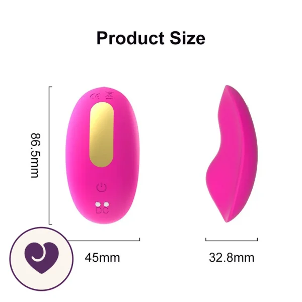 App-Controlled Wearable Clitoral Vibrator with 9 Modes