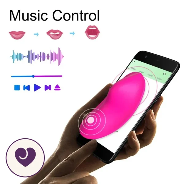 App-Controlled Wearable Clitoral Vibrator with 9 Modes