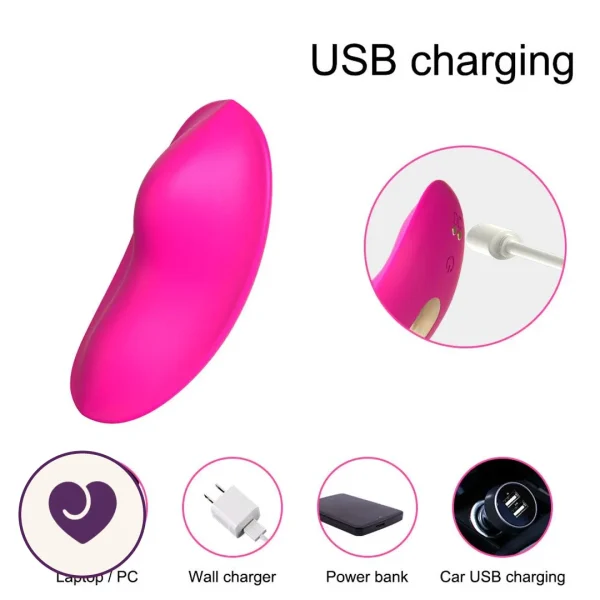 App-Controlled Wearable Clitoral Vibrator with 9 Modes