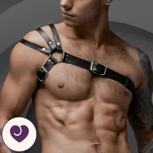 Asymmetric Faux Leather Shoulder Harness