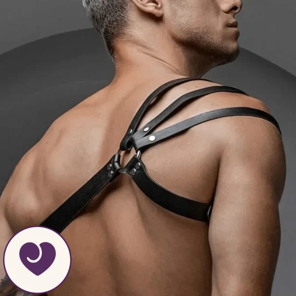 Asymmetric Faux Leather Shoulder Harness