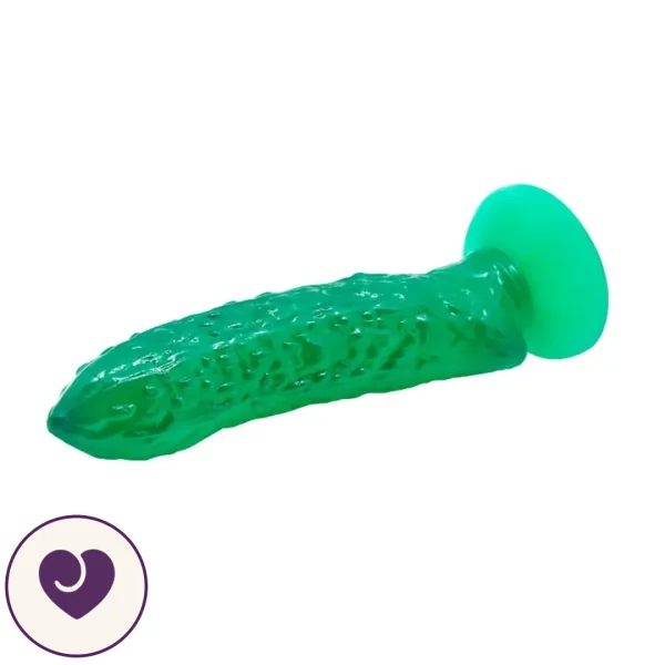 Baile Cucumber-Shaped Textured Dildo with Suction Base