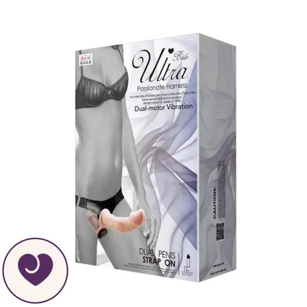 Baile Ultra Dual Vibrating Strap-On Harness