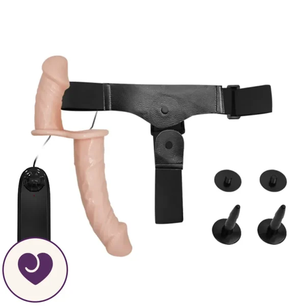 Baile Ultra Dual Vibrating Strap-On Harness