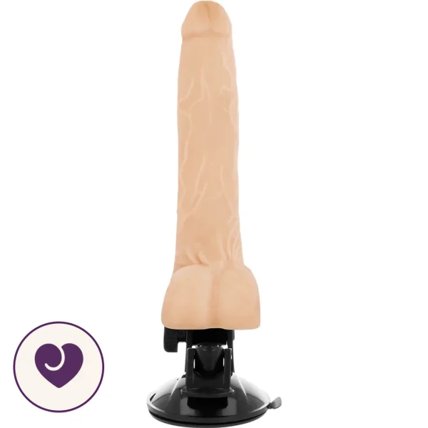 BaseCock 8 Inch Realistic Vibrating Dildo with Suction Base