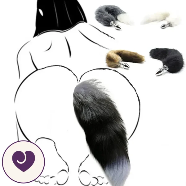 Beginner-Friendly Fur Tail Anal Plug