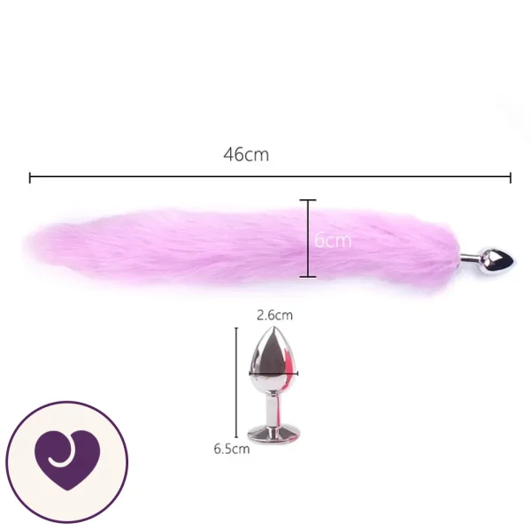 Beginner-Friendly Fur Tail Anal Plug