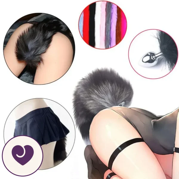 Beginner-Friendly Fur Tail Anal Plug
