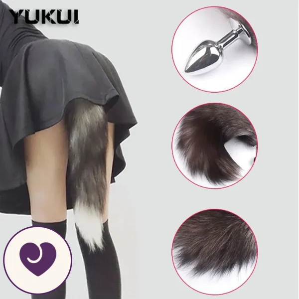 Beginner-Friendly Fur Tail Anal Plug
