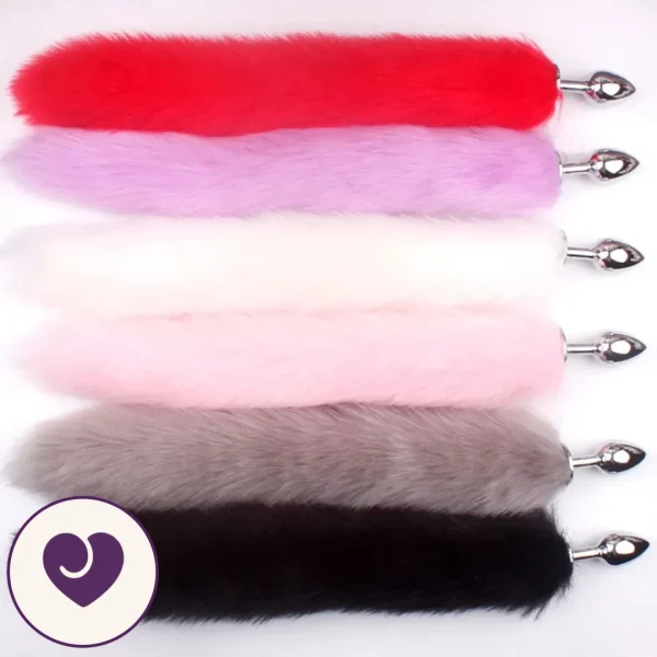 Beginner-Friendly Fur Tail Anal Plug