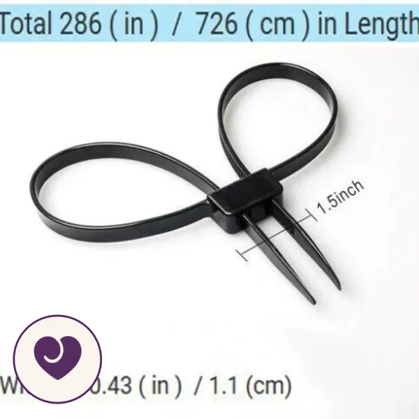 Black Zip Tie Restraint Cuffs