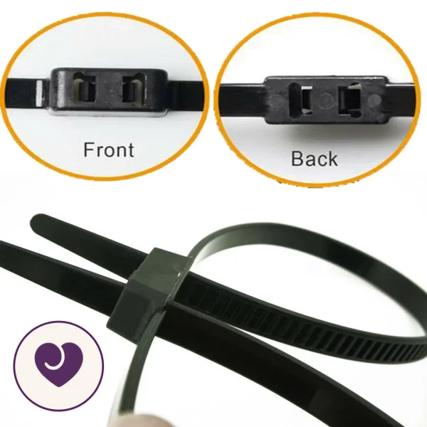 Black Zip Tie Restraint Cuffs