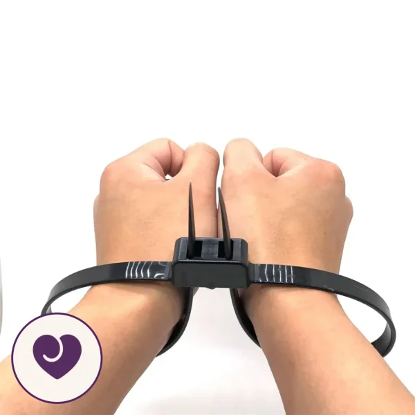 Black Zip Tie Restraint Cuffs