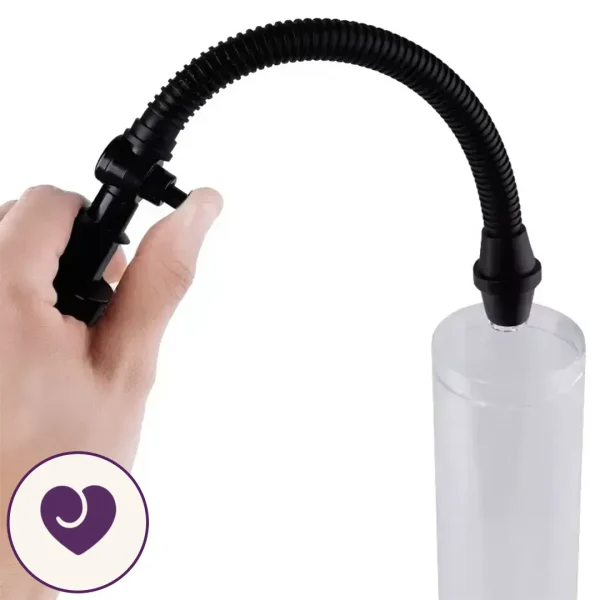 Clear Chamber Manual Penis Pump with Masturbator Sleeve