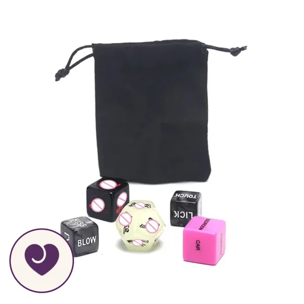 Couples Sex Dice Game with Glow-in-the-Dark Die
