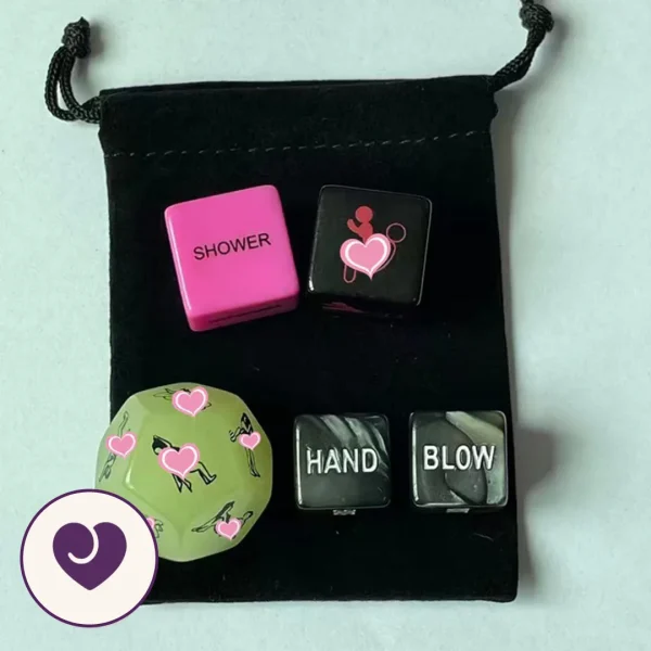 Couples Sex Dice Game with Glow-in-the-Dark Die