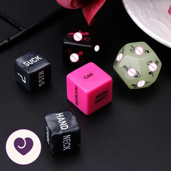 Couples Sex Dice Game with Glow-in-the-Dark Die