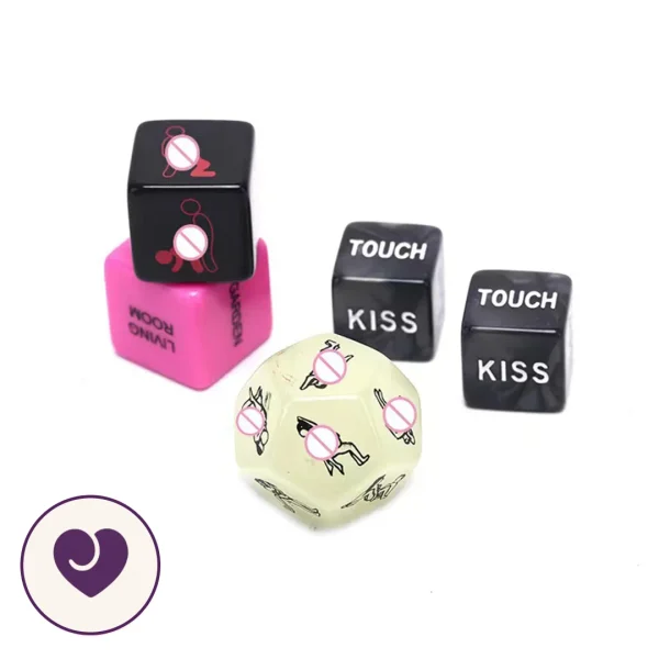 Couples Sex Dice Game with Glow-in-the-Dark Die