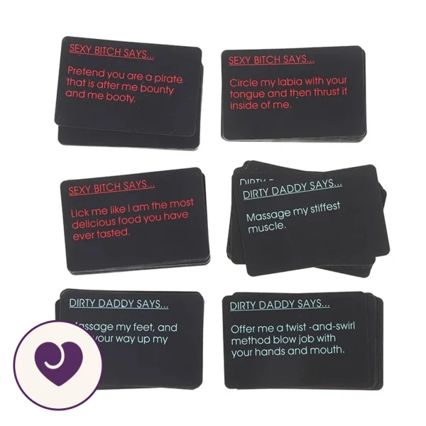 Dirty Dare Couples Card Game, Two Decks
