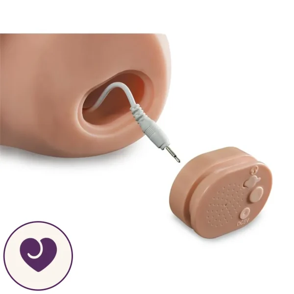 Dirty Talk Vibrating Dual-Entry Dildo with Anal Doll Design