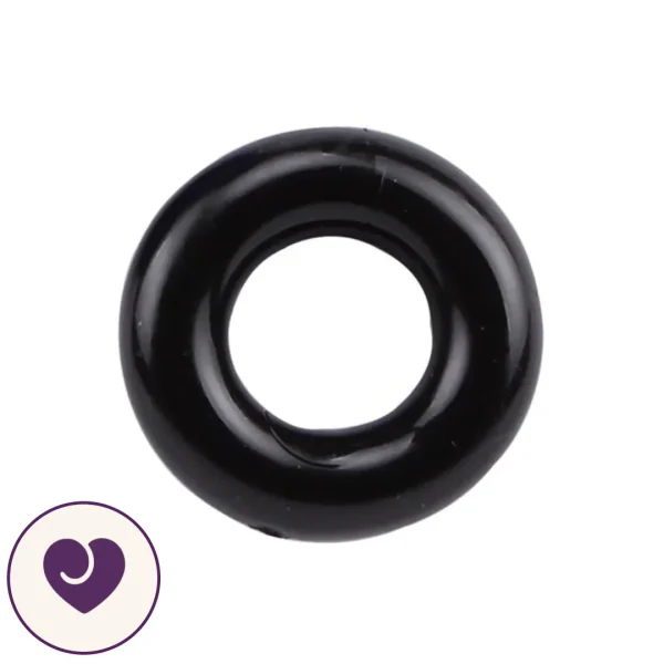 Donut Cock Rings 3-Pack in Black, Clear and Blue