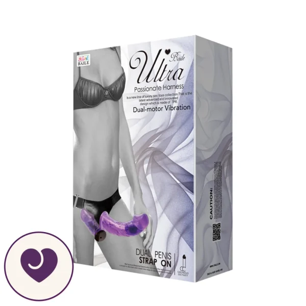 Double-Ended Vibrating Strap-On for Couples