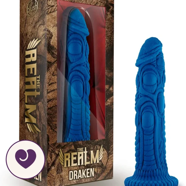 Draken Dragon-Textured Silicone Fantasy Dildo