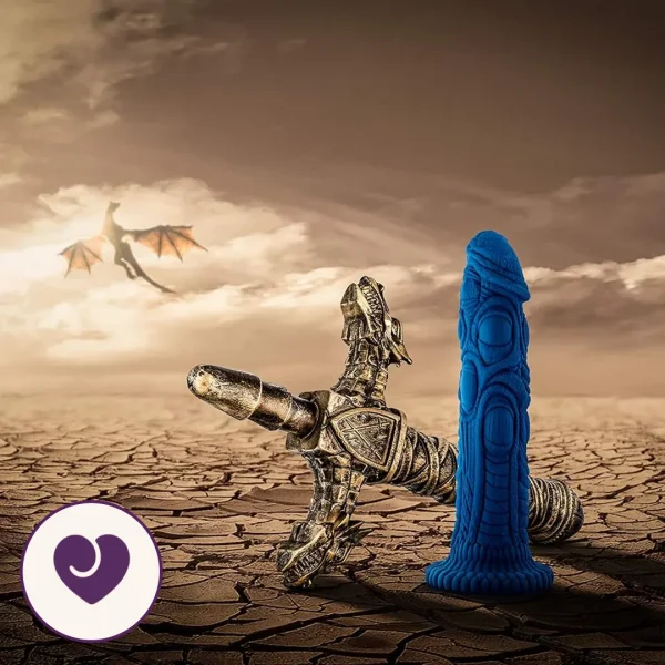 Draken Dragon-Textured Silicone Fantasy Dildo