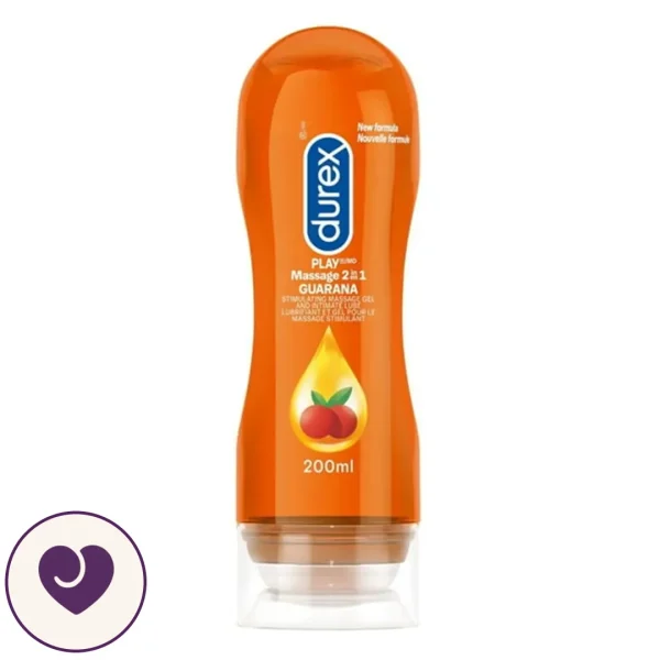 Durex Guarana 2-in-1 Massage Gel and Lube 200ml