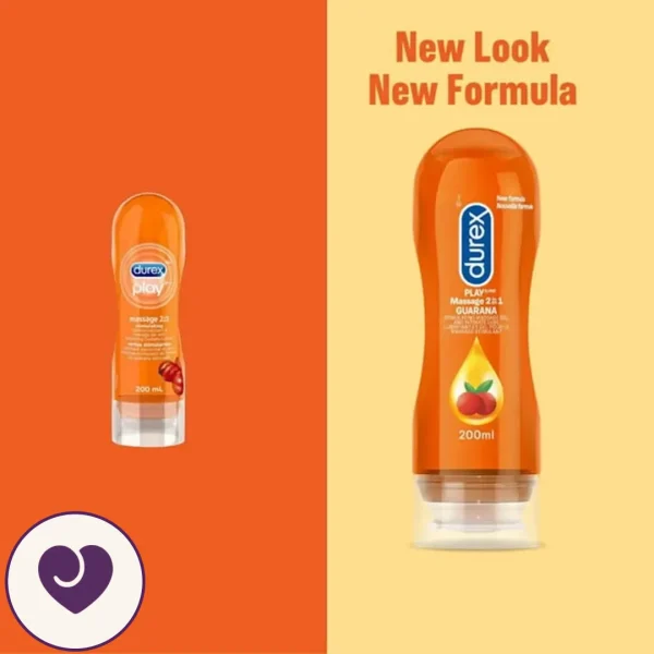 Durex Guarana 2-in-1 Massage Gel and Lube 200ml