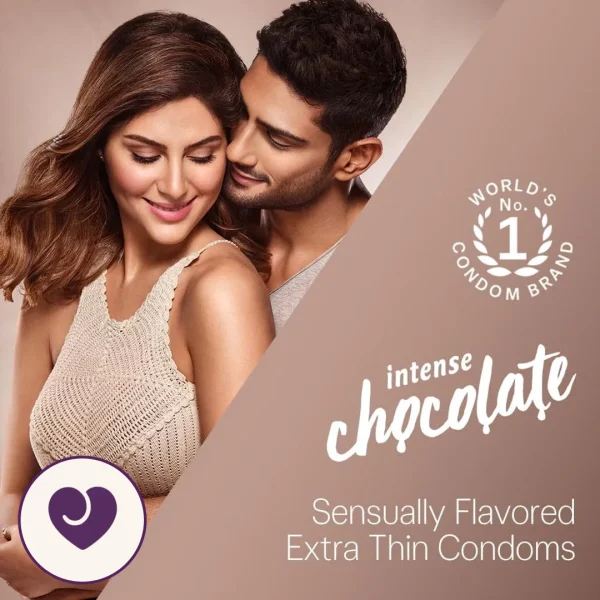 Durex Intense Chocolate Flavour Condoms, 10 Pack