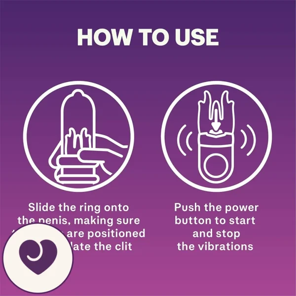 Durex Little Devil Vibrating Cock Ring for Couples