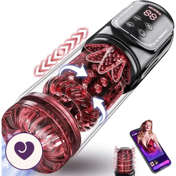 Eight-Mode Thrusting Suction Masturbator