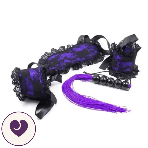 Fifty Shades of Grey Purple Lace Beginner BDSM Set