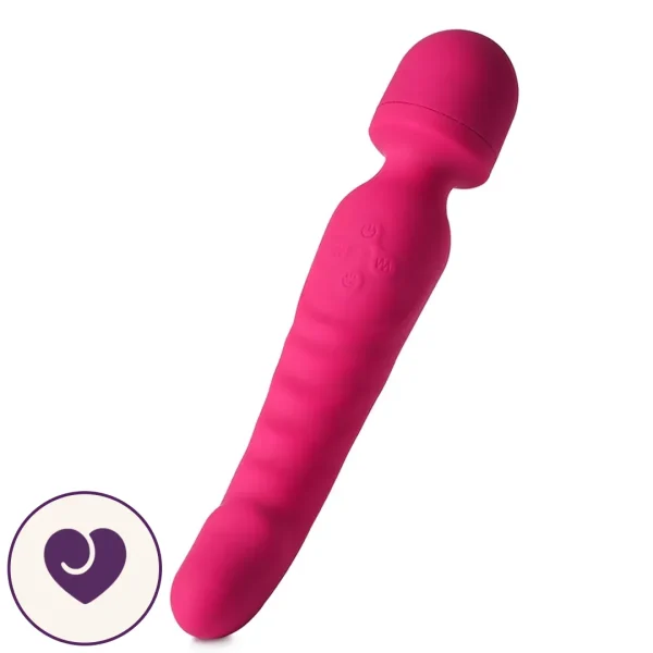 Flood Heated Bendable Wand Vibrator and Dildo