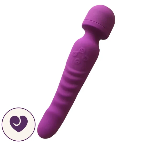 Flood Heated Bendable Wand Vibrator and Dildo