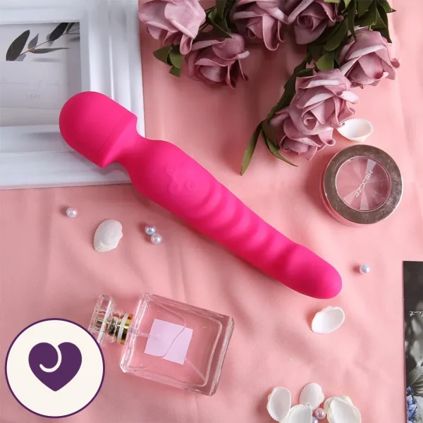 Flood Heated Bendable Wand Vibrator and Dildo